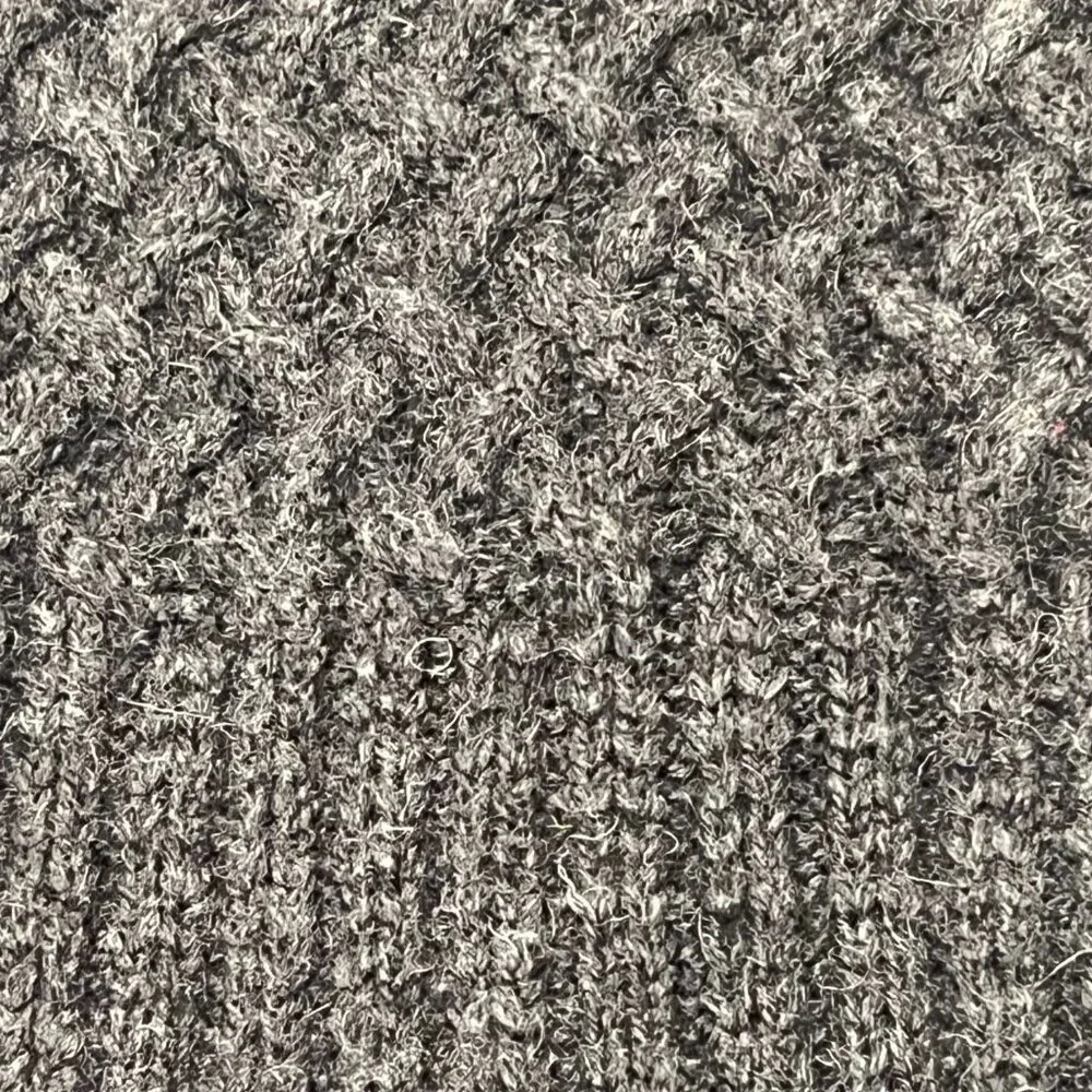 Inis Crafts Ireland Long Wool Cable Cardigan, Charcoal, M